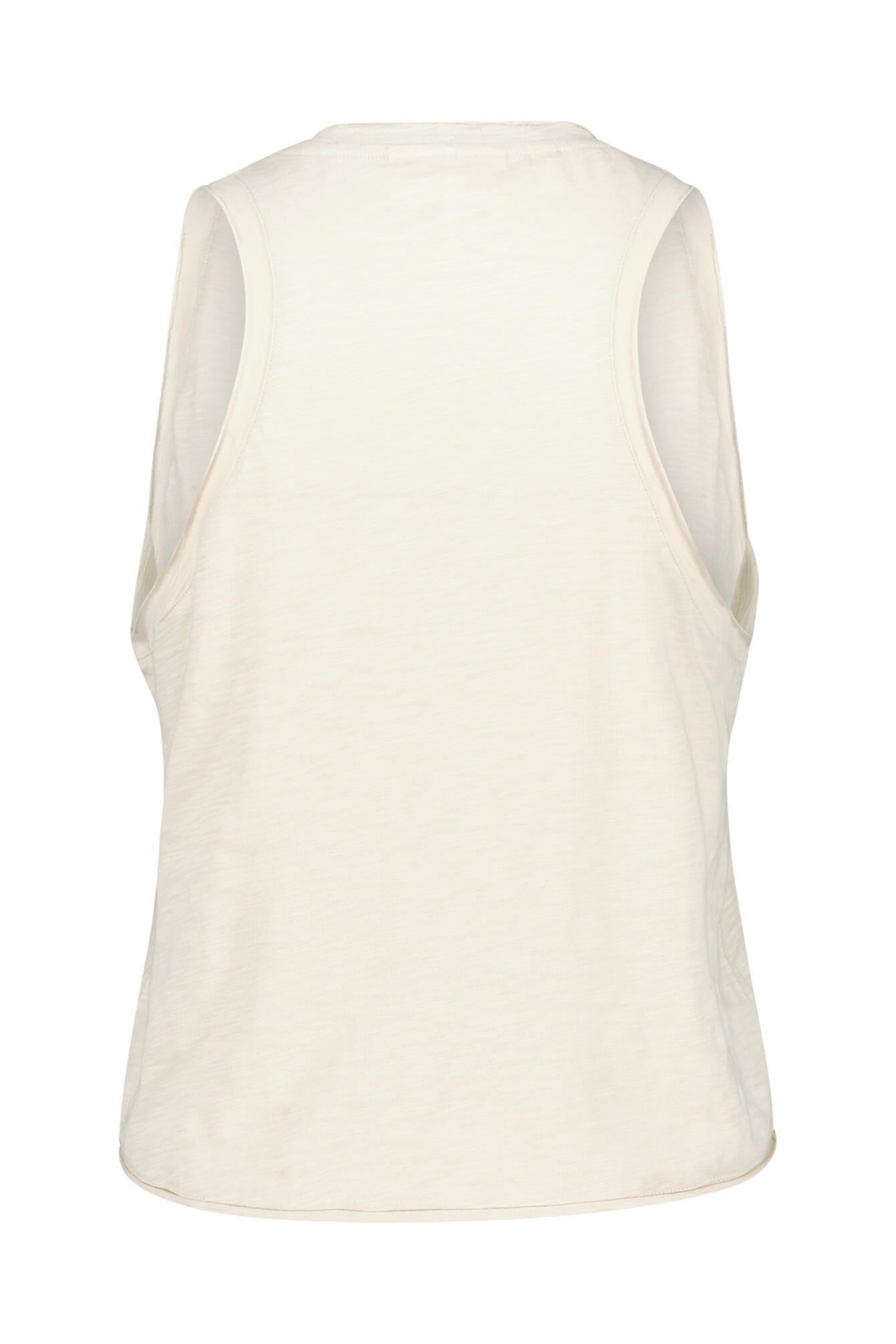 Meliertes Tanktop aus Baumwolle - S560 - Beige