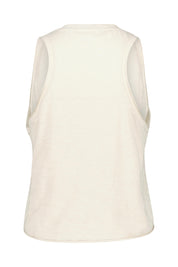 Meliertes Tanktop aus Baumwolle - S560 - Beige