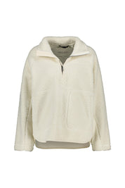 Teddy-Pullover CLOUD PILE - S176 - Weiß