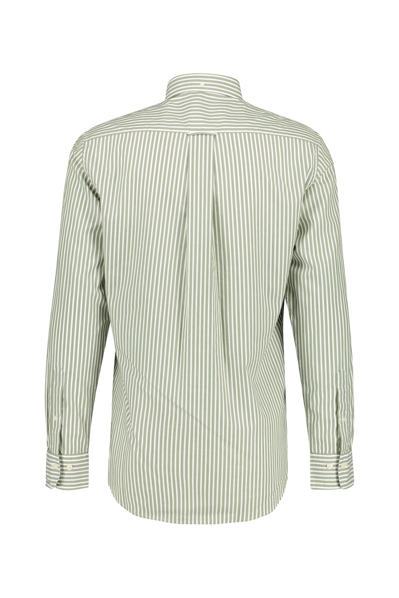 Gestreiftes Freizeithemd aus Baumwolle - 375-DRY GREEN - Grün