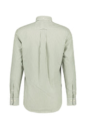 Gestreiftes Freizeithemd aus Baumwolle - 375-DRY GREEN - Grün