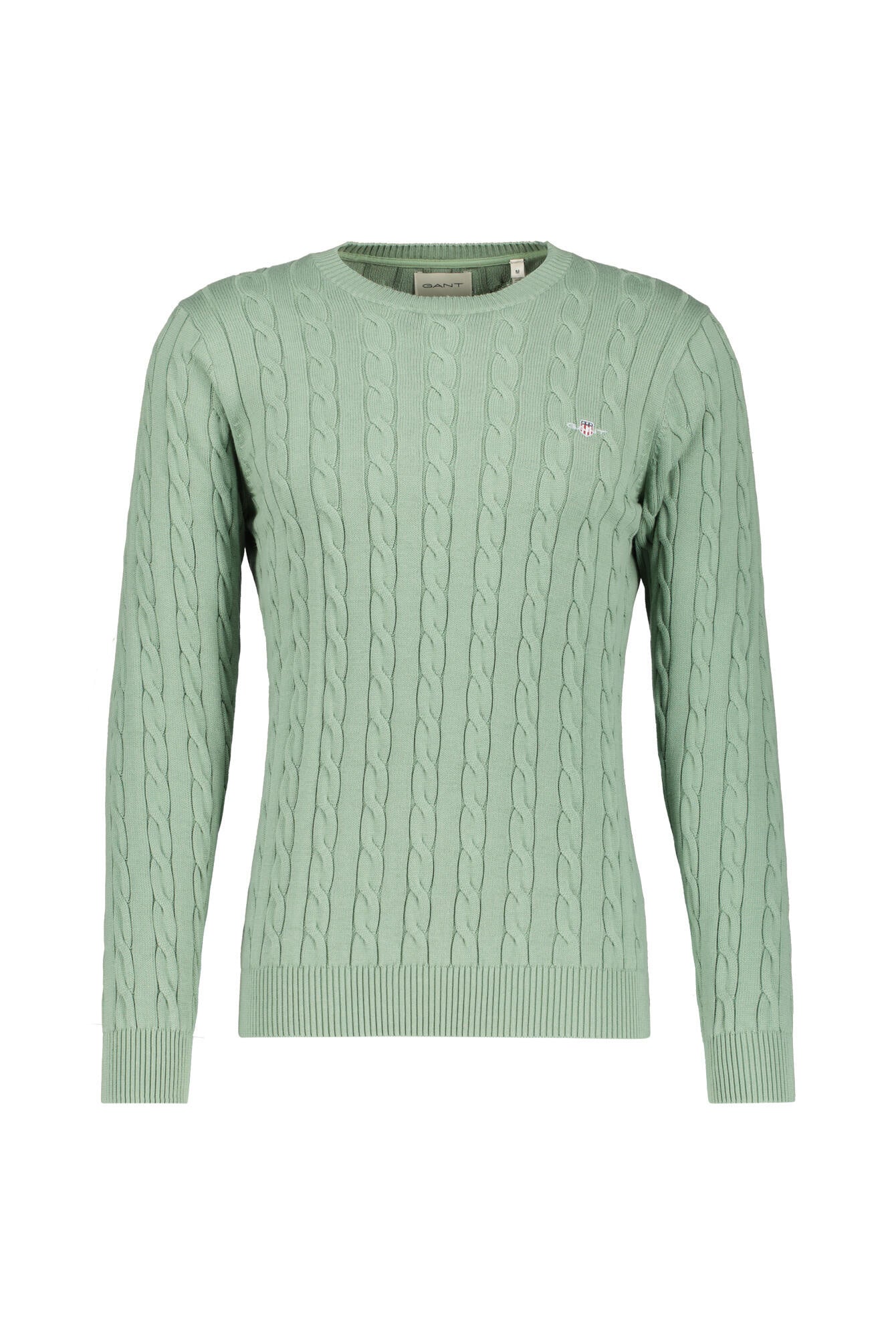 Strickpullover mit Zopfmuster - 362-KALAMATA GREEN - Grün