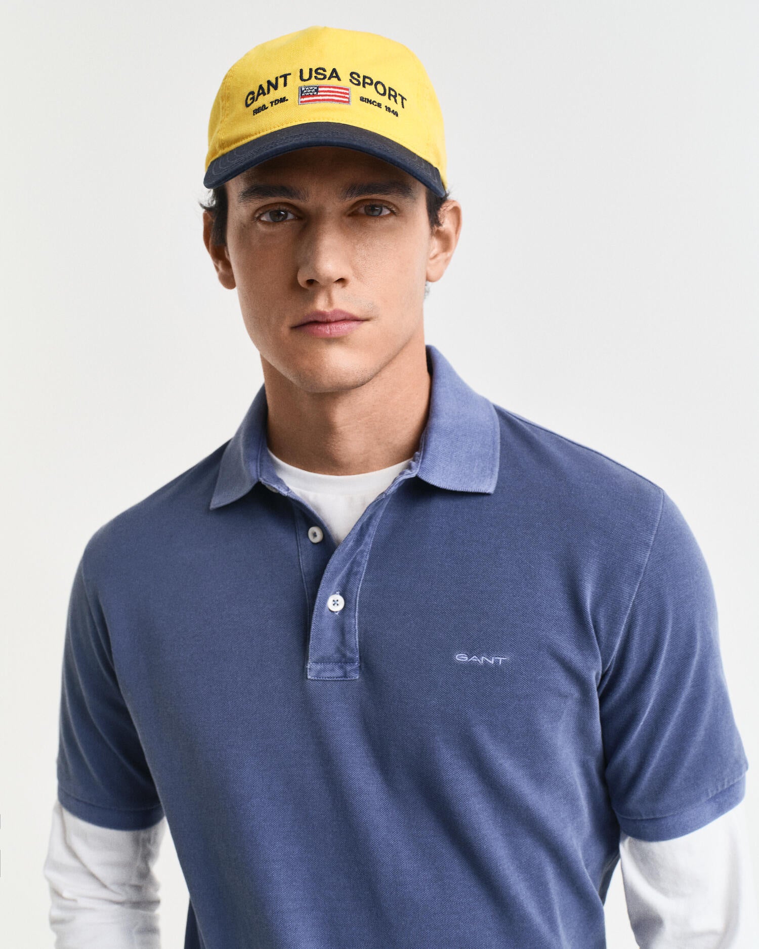 Poloshirt Regular Fit - 401-DUSTY NAVY - Blau