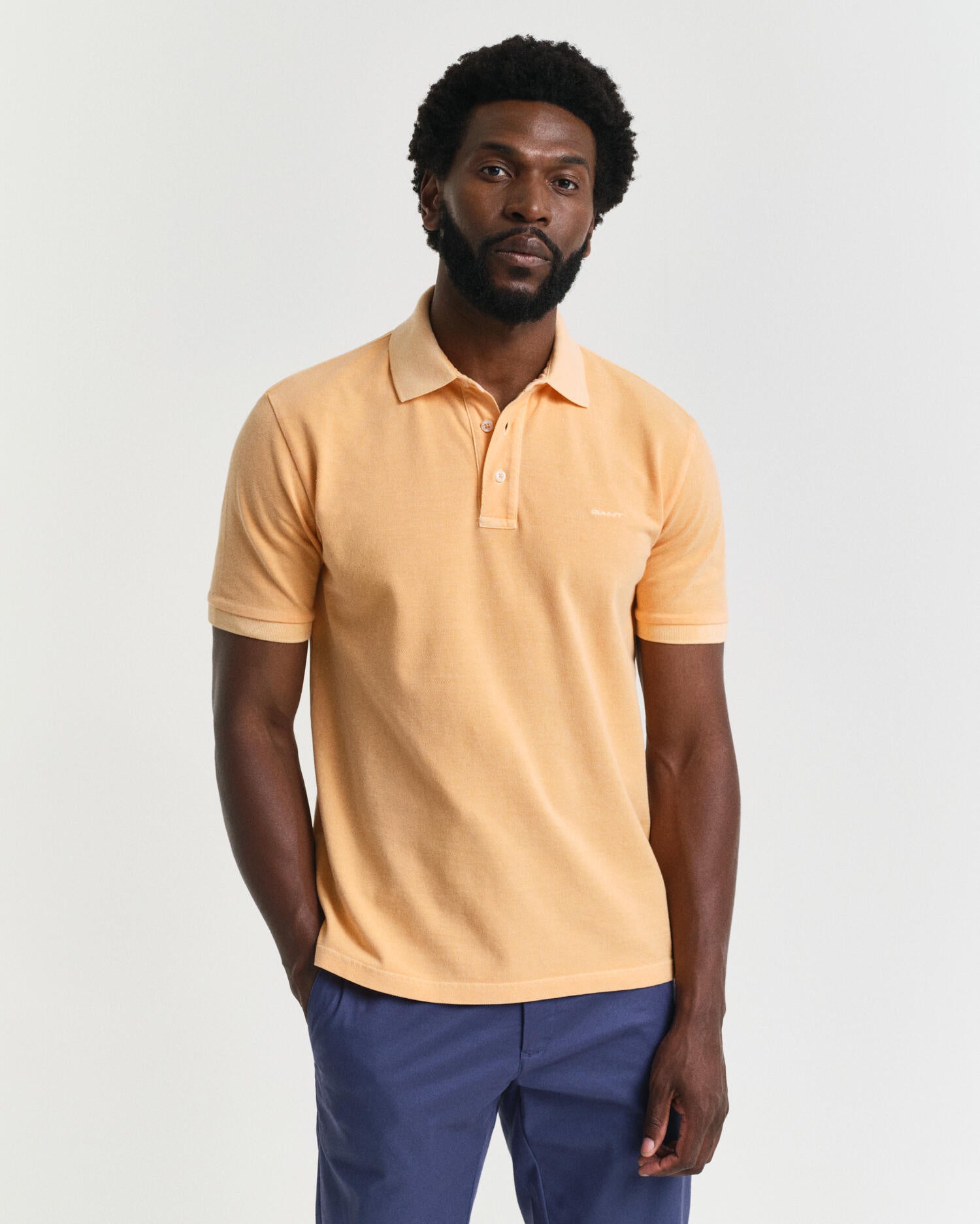 Poloshirt Regular Fit - 848-PEACHY ORANGE - Orange