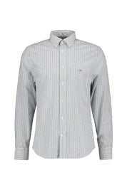 Hemd gestreift Regular Fit - 338-FOREST GREEN - Grün