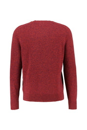 Strickpullover aus Wollmix - 604-PLUMPED RED - Rot