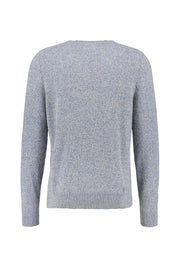 Strickpullover aus Wollmix - 906-DENIM BLUE MELANGE - Blau