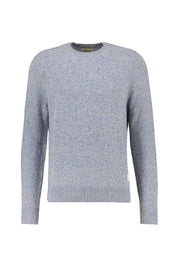 Strickpullover aus Wollmix - 906-DENIM BLUE MELANGE - Blau