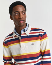 Sweatshirt mit Polokragen - 623-MODERN RUST - Creme