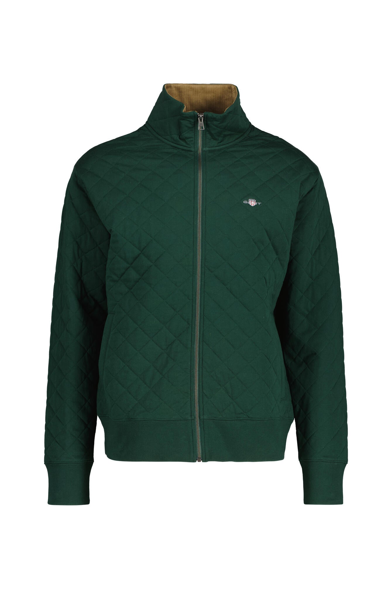 Sweatshirtjacke aus Baumwollmix - 374-TARTAN GREEN - Grün