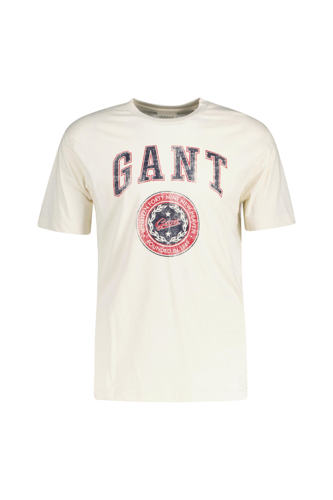 T-Shirt aus Baumwolle - 130-CREAM - Creme