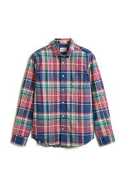 Freizeithemd MADRAS Regular Fit - 641-ROSE RED - Mehrfarbig