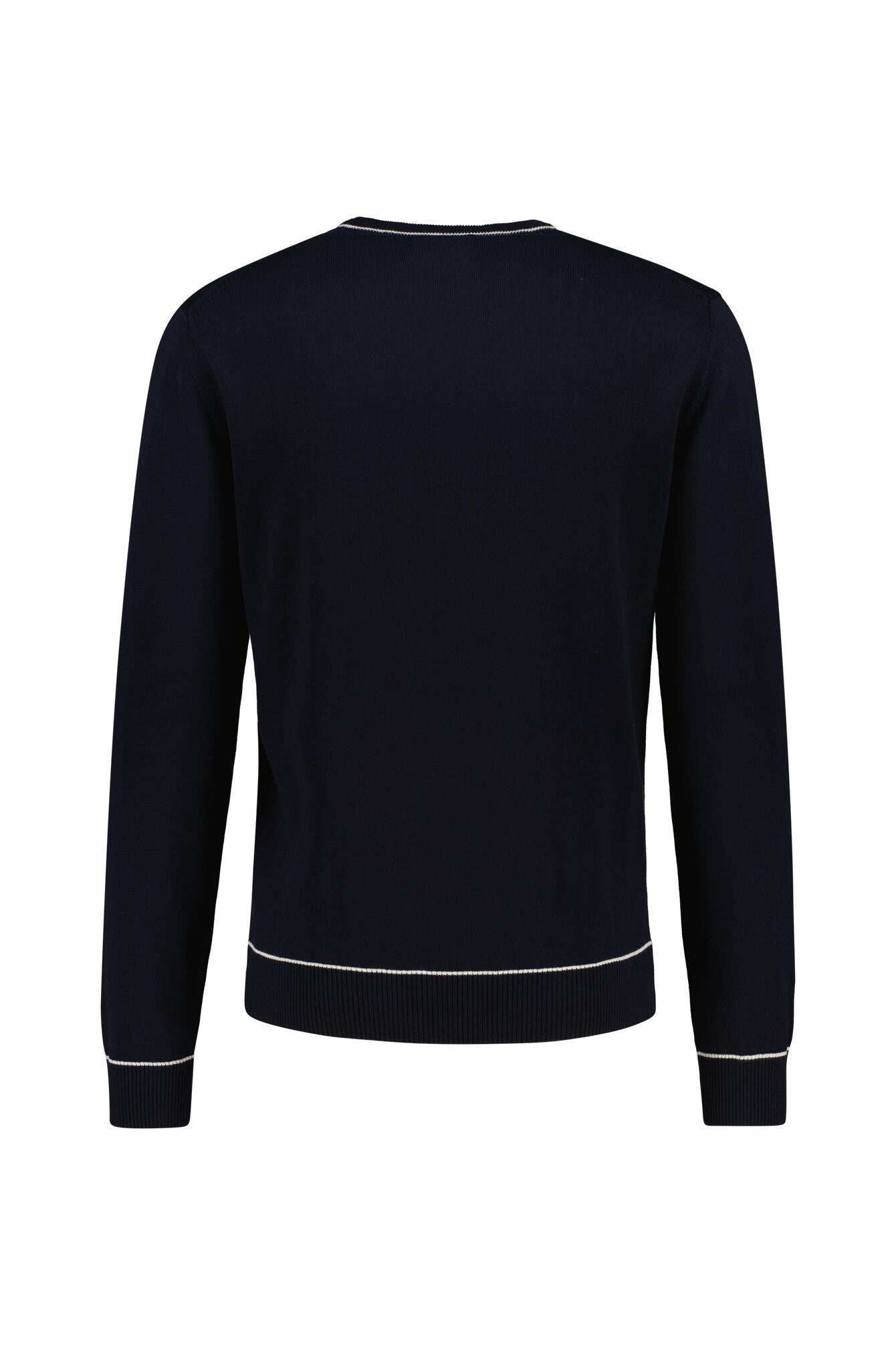 Strickpullover aus Baumwollmix - 433-EVENING BLUE - Blau