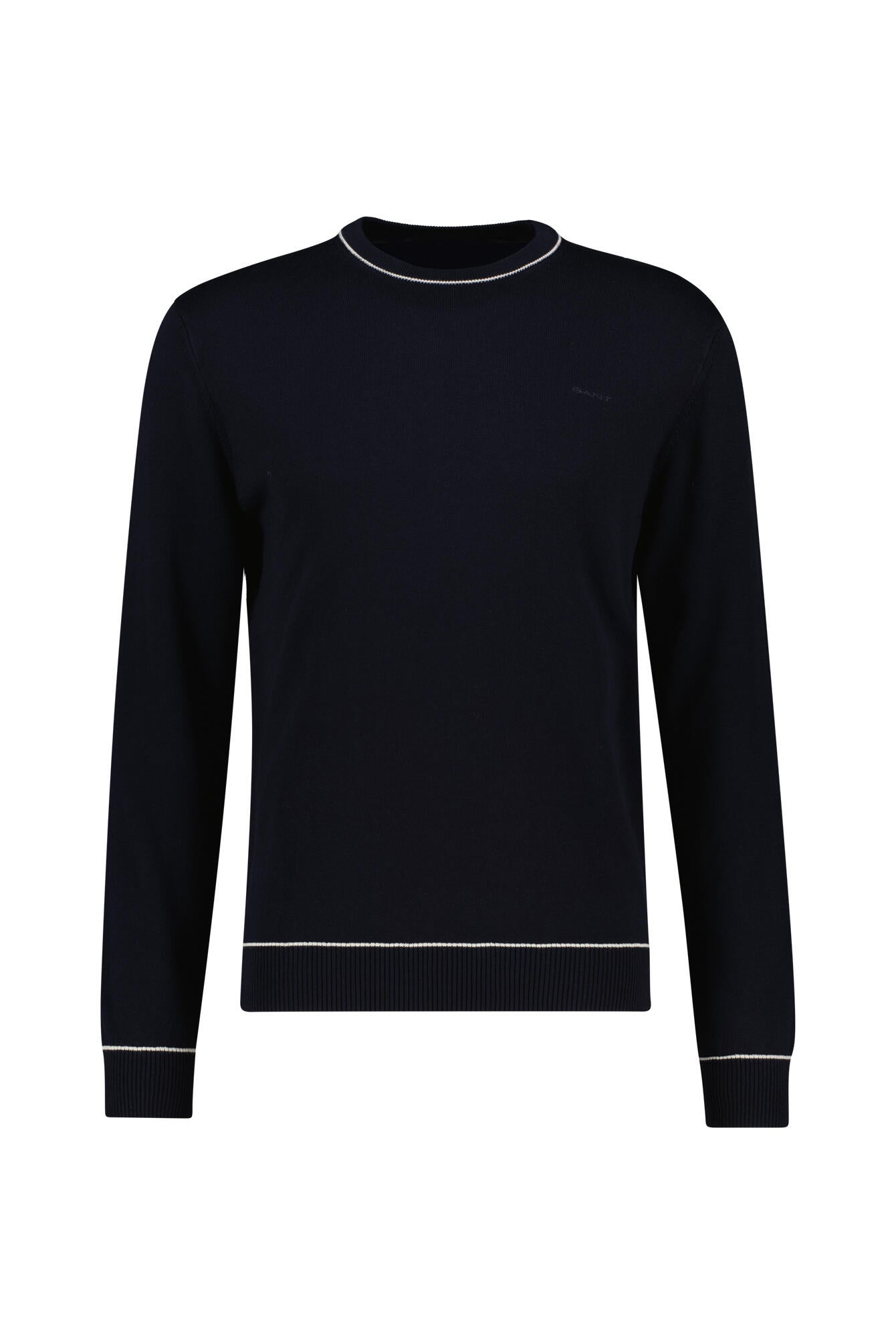 Strickpullover aus Baumwollmix - 433-EVENING BLUE - Blau