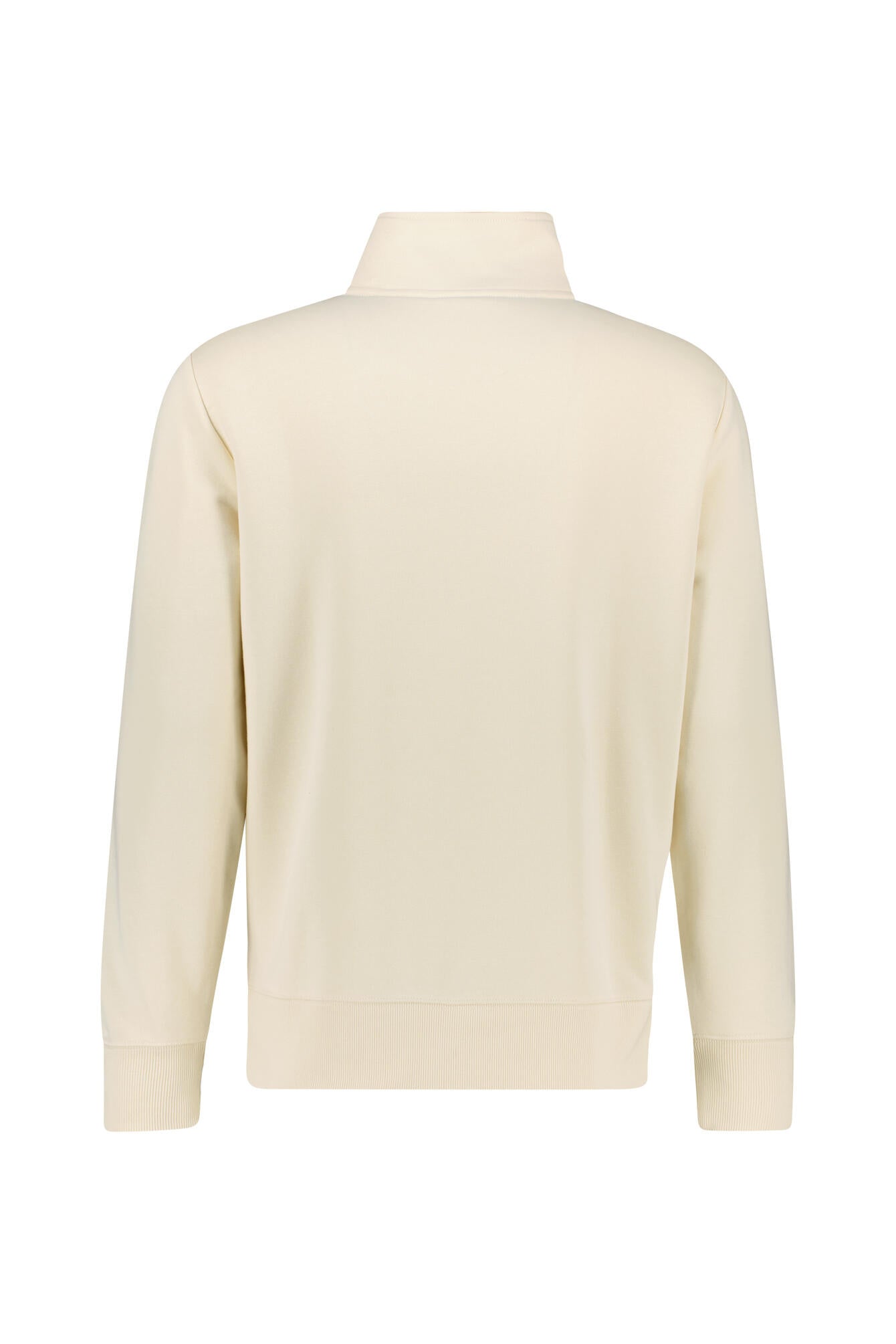 Sweatshirt mit Troyerkragen - 119-CREAMED WHITE - Creme