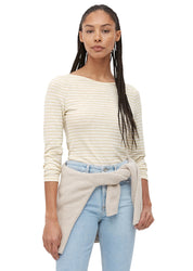 Langarmshirt aus Baumwolle - B19-multi/off-white - Beige