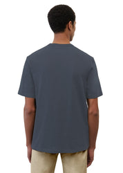 T-Shirt aus Baumwolle - 896-total eclipse - Blau