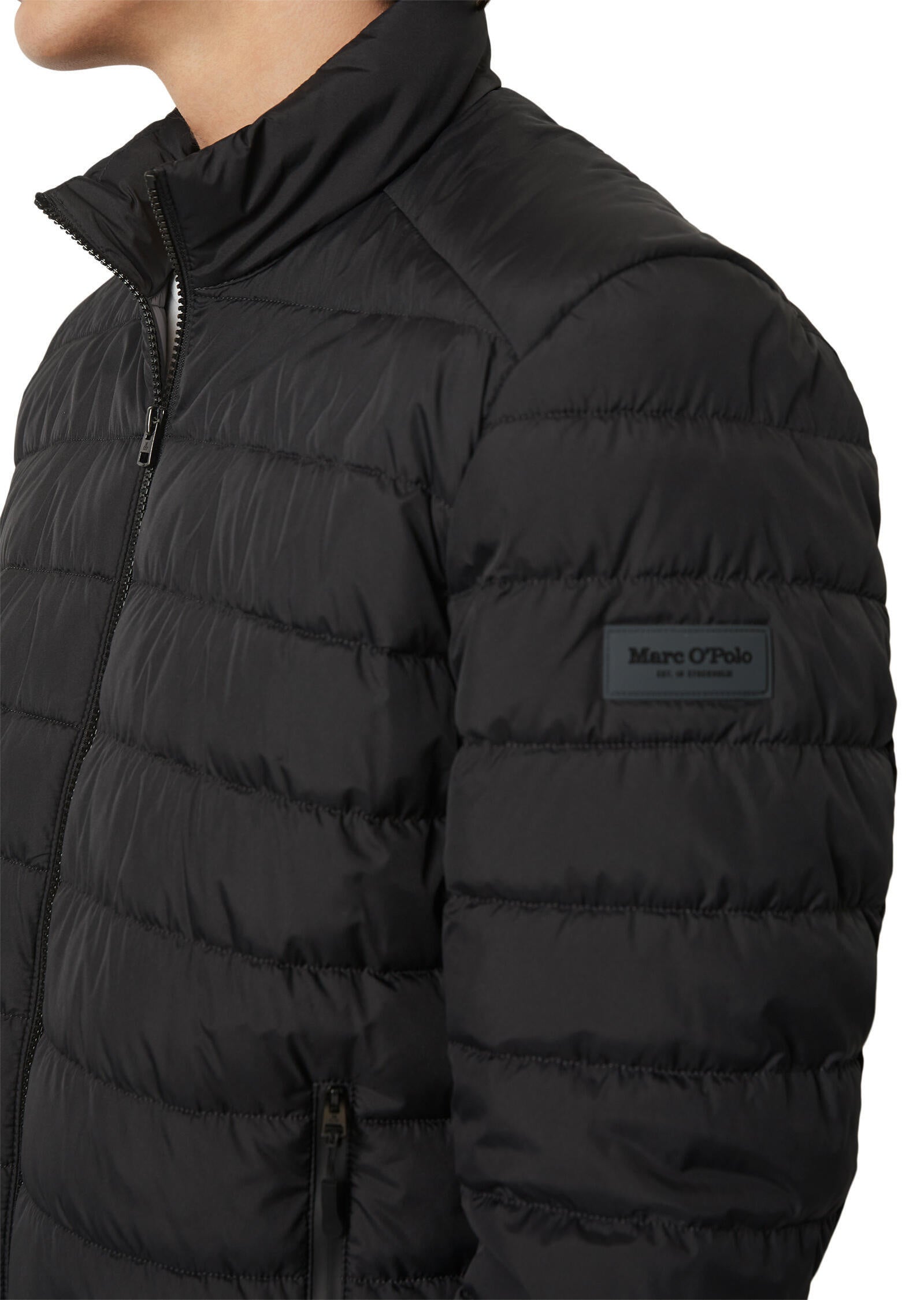 Steppjacke mit Stehkragen - 990-black - Schwarz