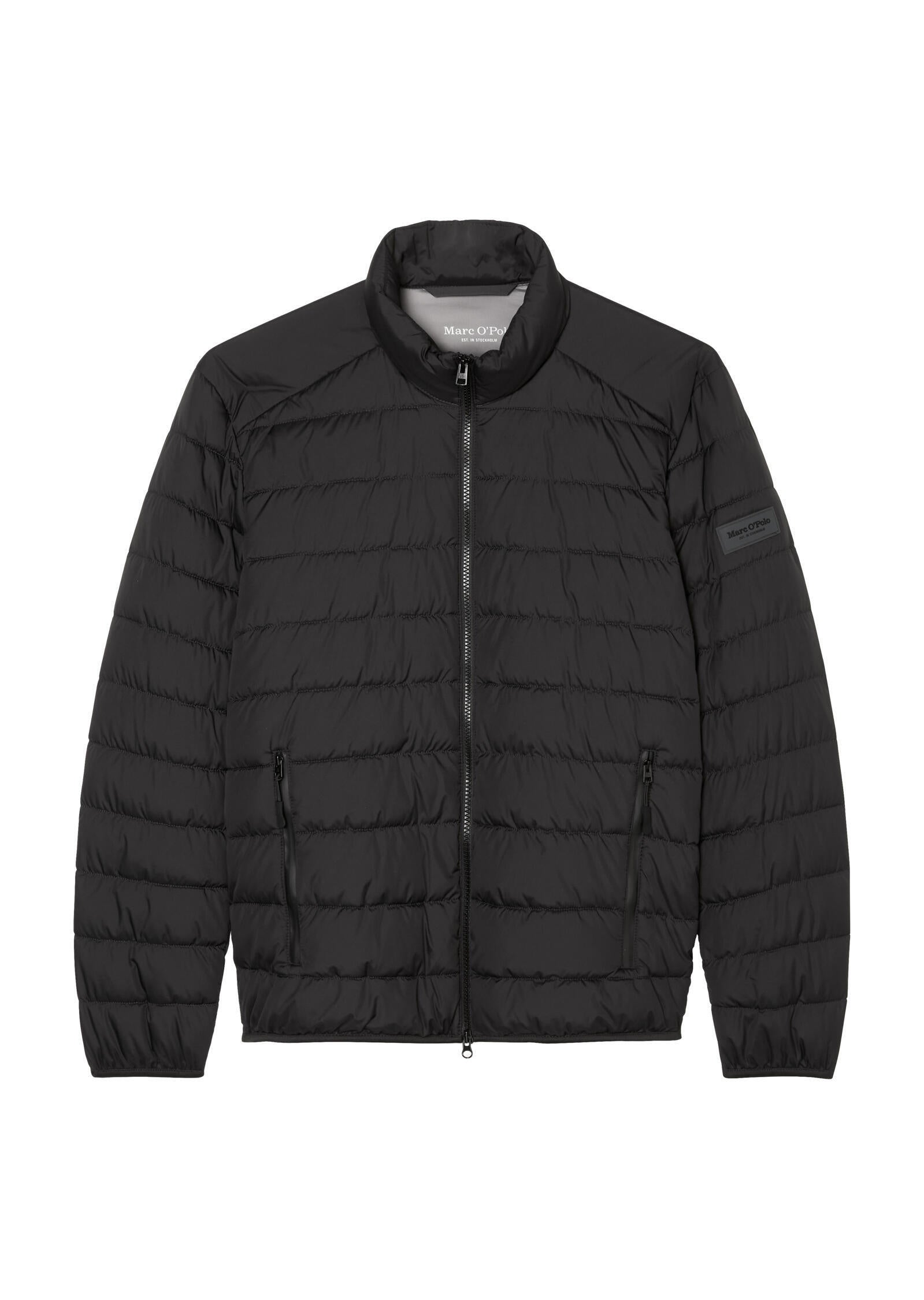 Steppjacke mit Stehkragen - 990-black - Schwarz