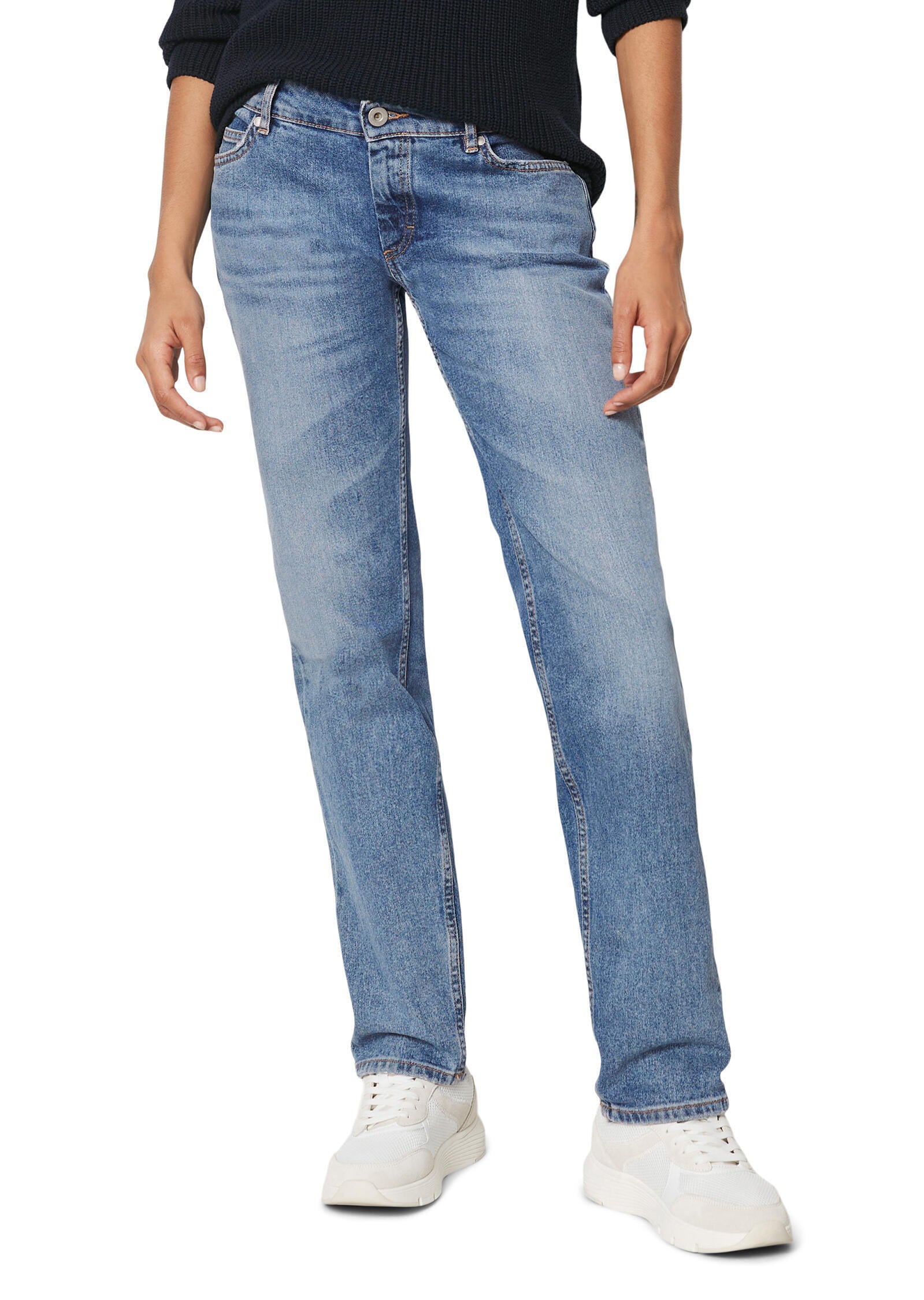 Jeans Straight Fit - 041-Sustainable clean blue was - Blau