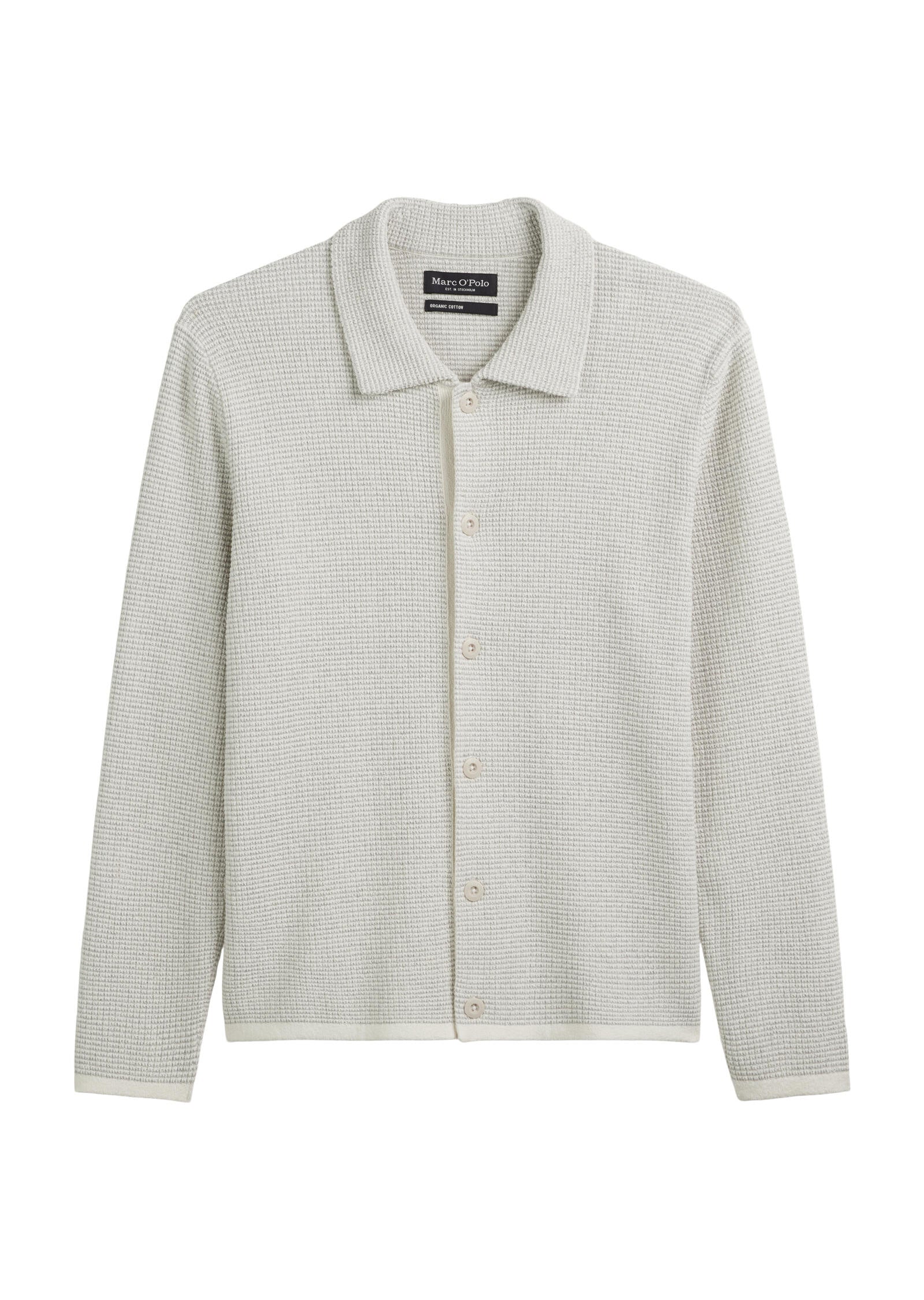 Strickcardigan aus Baumwollmix - 152-white cotton - Beige