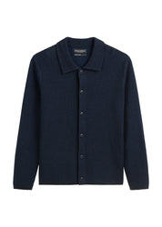 Strickcardigan aus Baumwollmix - 898-dark navy - Blau