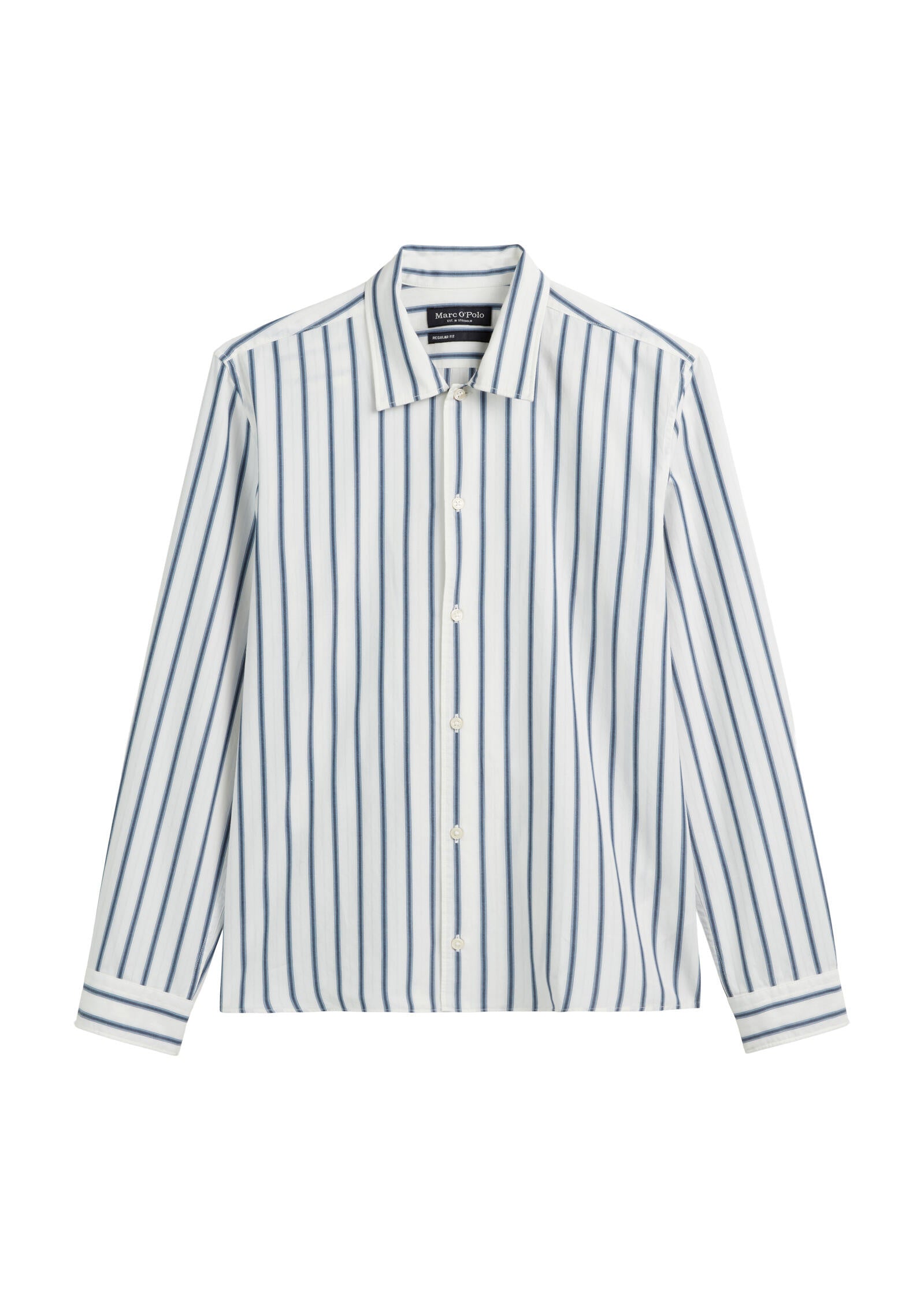 Hemd Regular Fit aus Baumwolle - B89-multi/ storm - Weiß | Blau