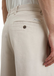 Stoffhose Relaxed Fit - 707-gray silk - Beige