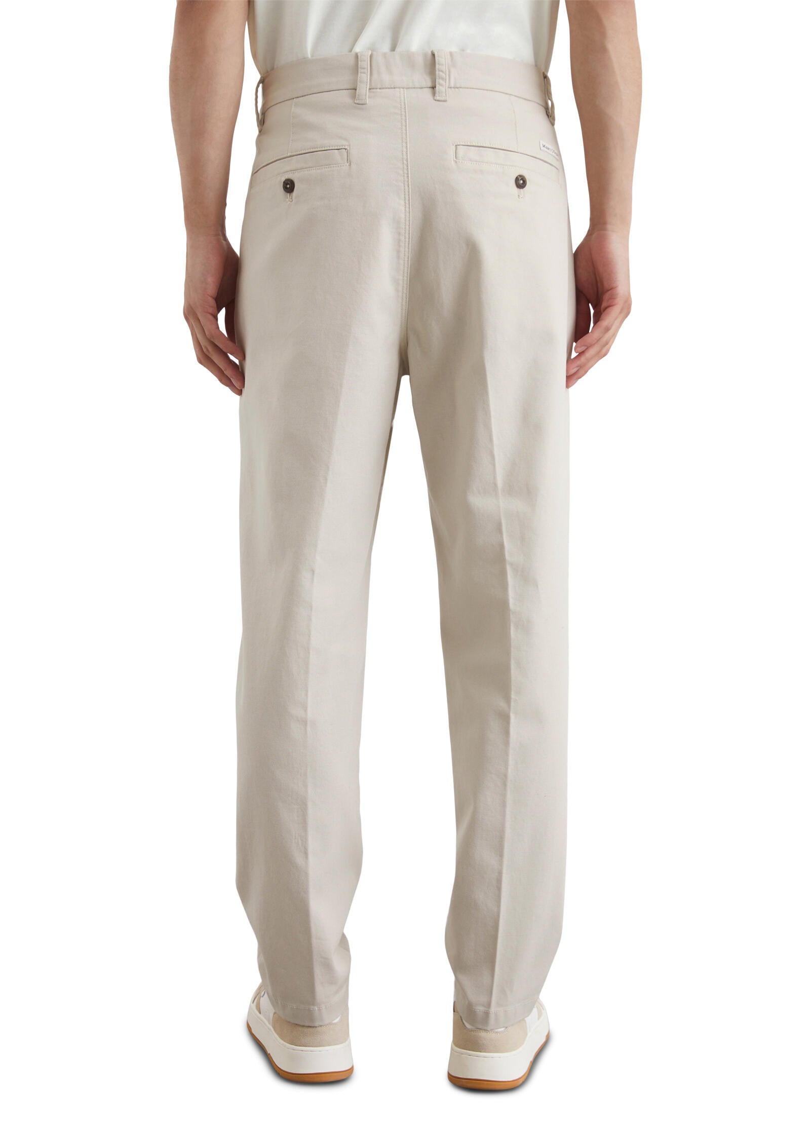 Stoffhose Relaxed Fit - 707-gray silk - Beige