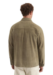 Lederjacke in Hemd-Optik - 734-coffee beans - Braun