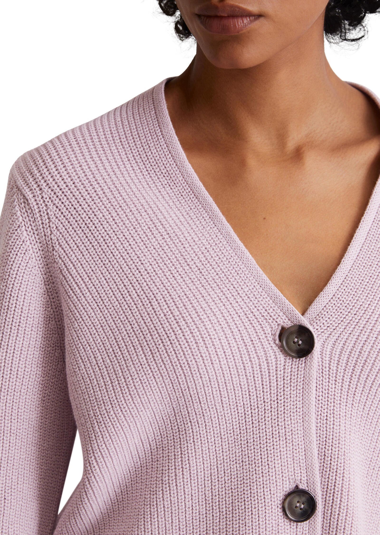Cardigan aus Baumwolle - 609-pale lilac - Rosa