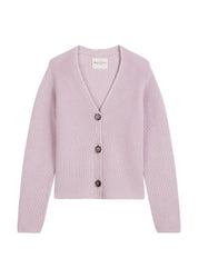 Cardigan aus Baumwolle - 609-pale lilac - Rosa