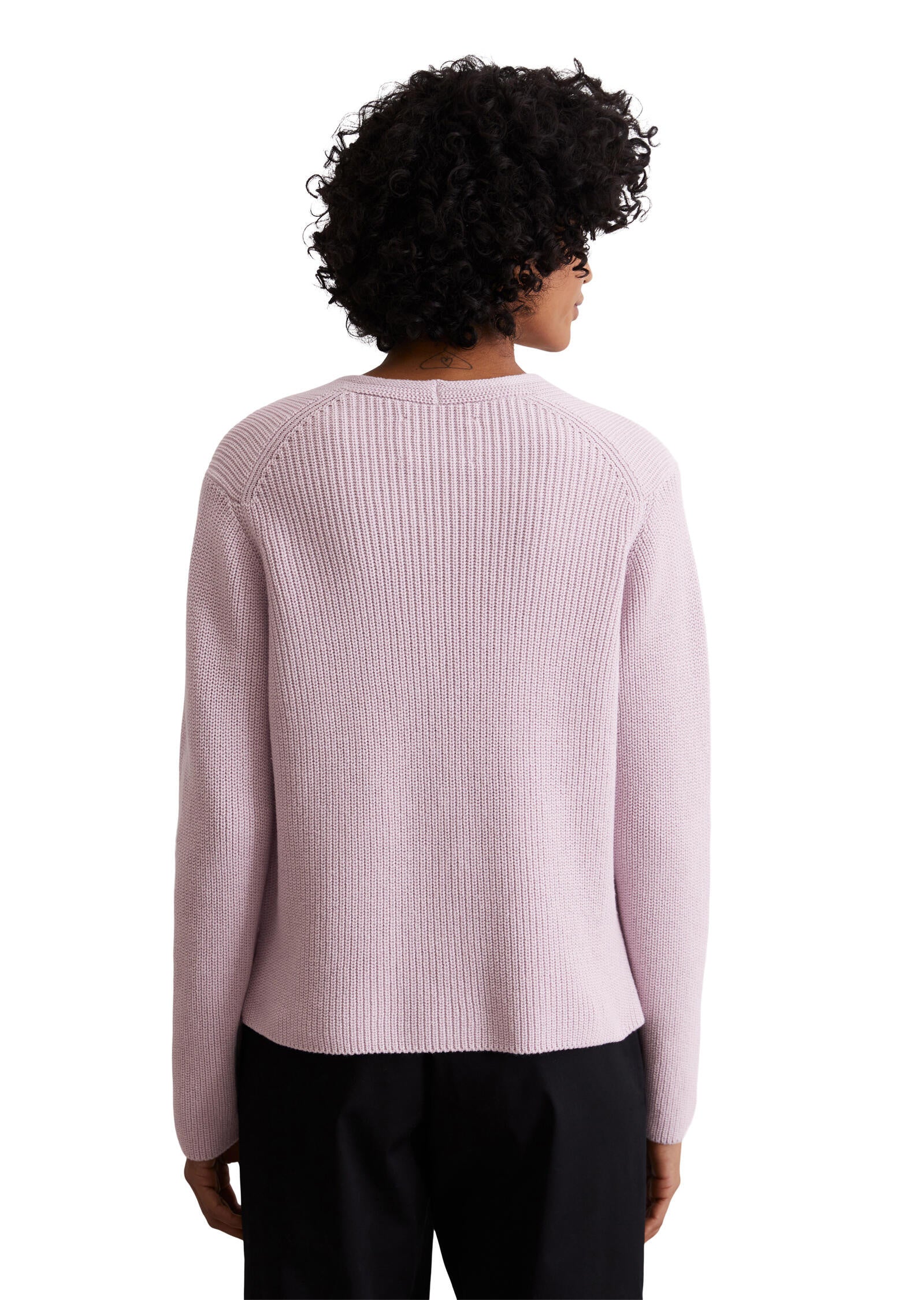 Cardigan aus Baumwolle - 609-pale lilac - Rosa