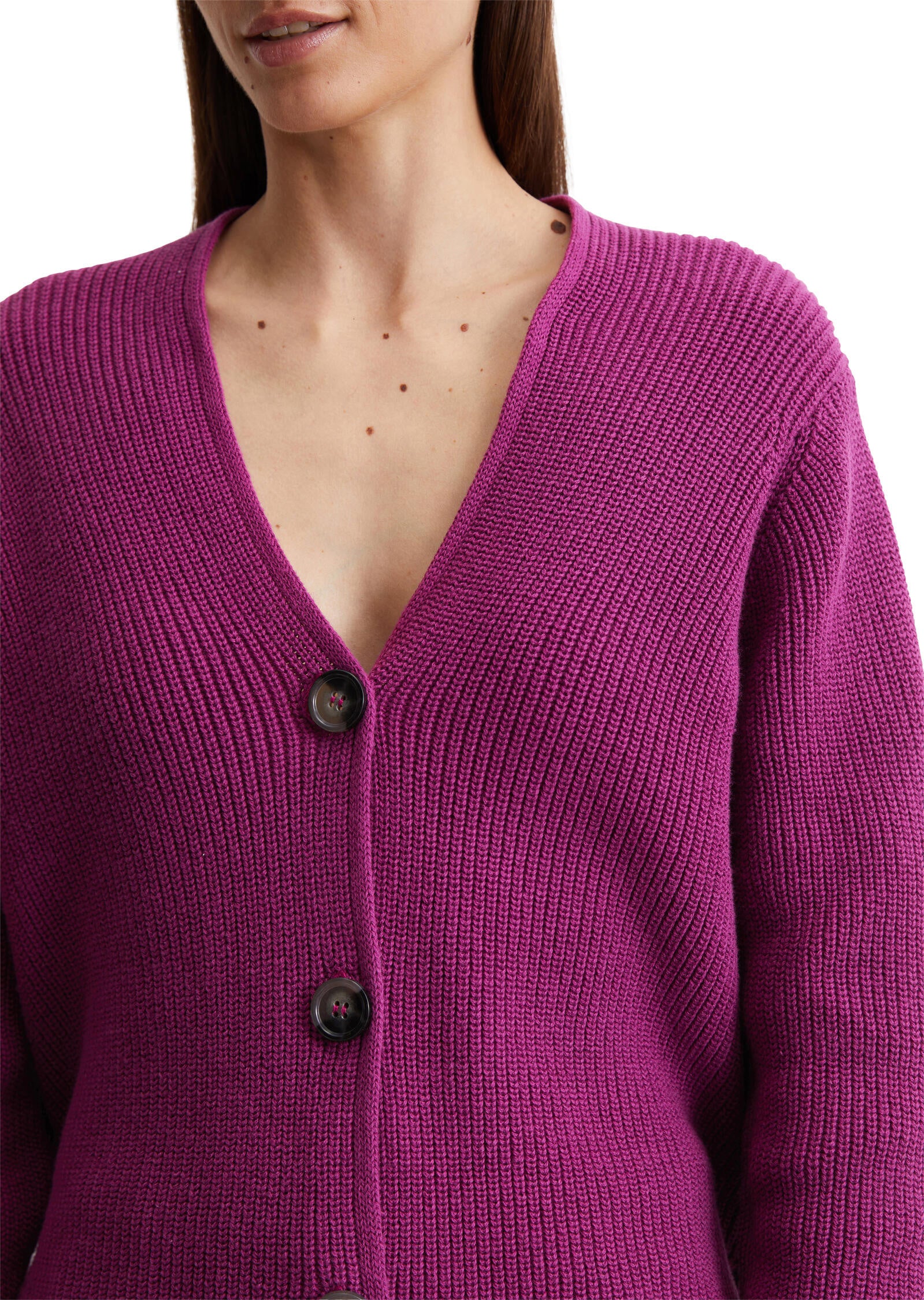 Cardigan aus Baumwolle - 650-fresh berry - Violett