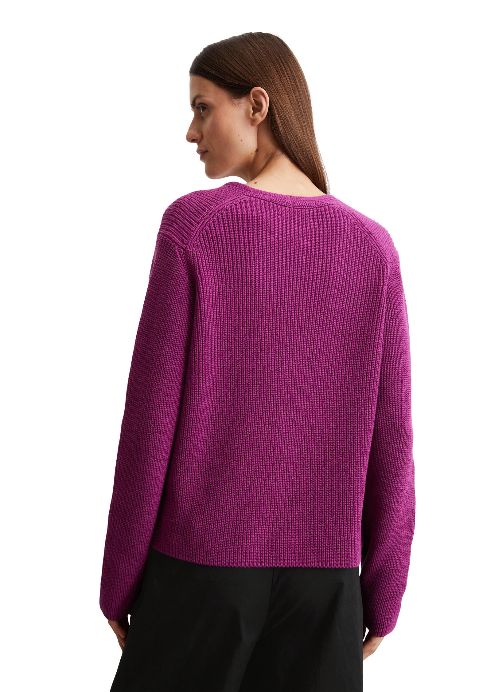 Cardigan aus Baumwolle - 650-fresh berry - Violett