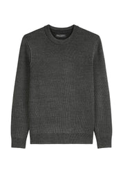 Strickpullover aus Baumwollmix - Z51-multi/heavy knit - Grau