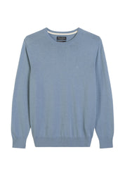 Strickpullover aus Baumwollmix - 838-meltwater - Blau