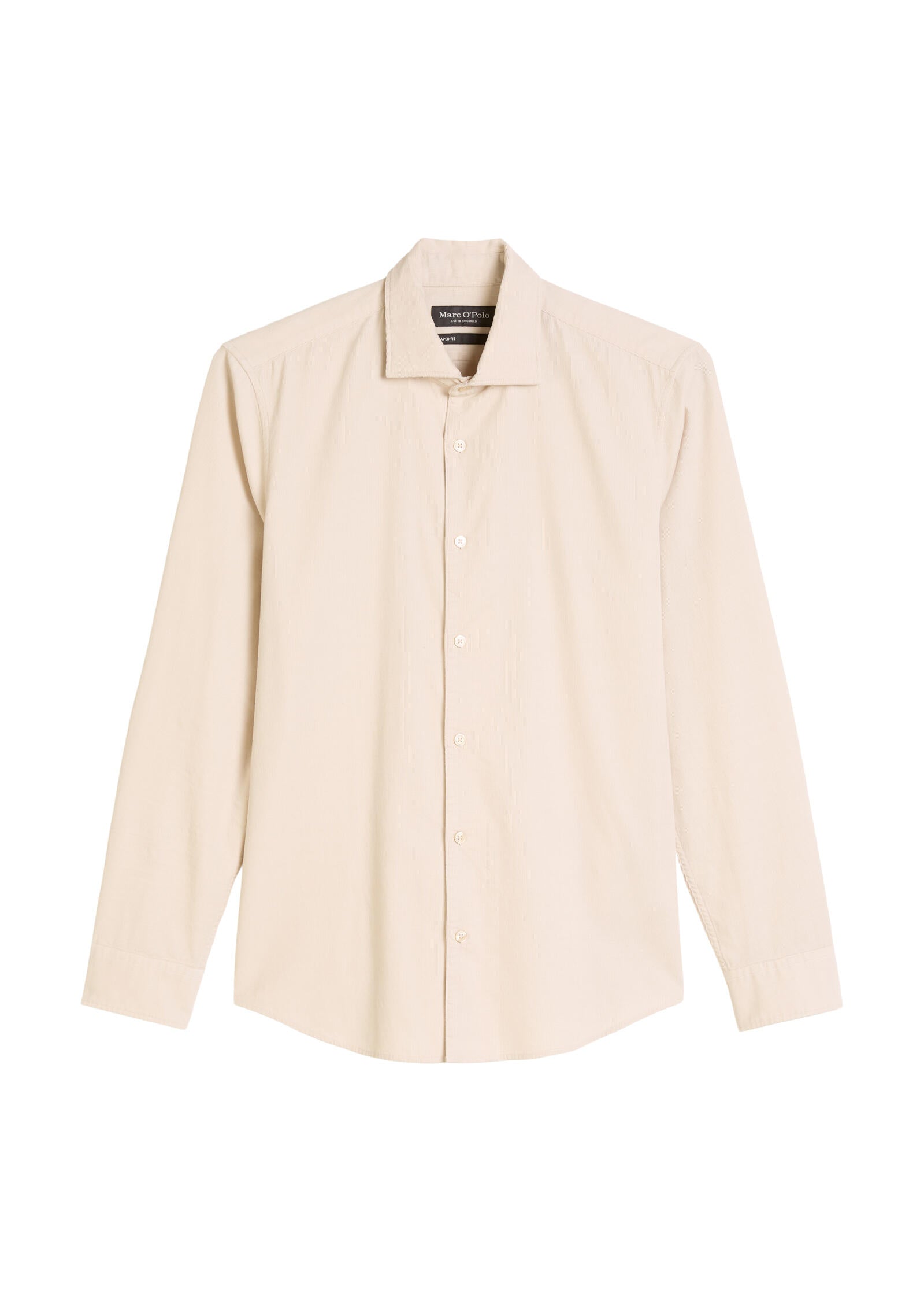 Hemd Shaped Fit - 707-gray silk - Beige