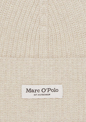 Strickmütze aus Baumwolle - 159-chalky sand - Creme