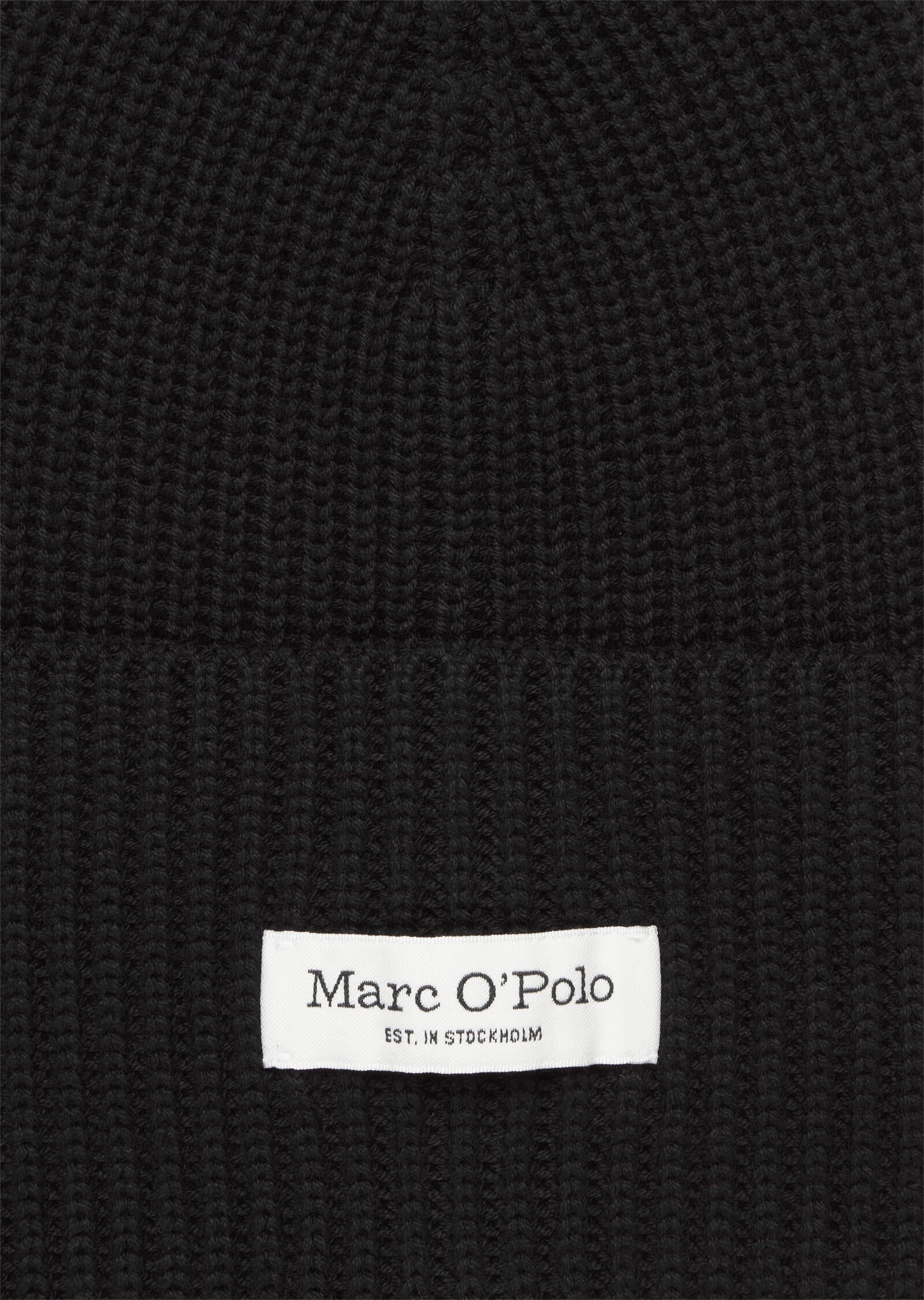 Strickmütze aus Baumwolle - 990-black - Schwarz