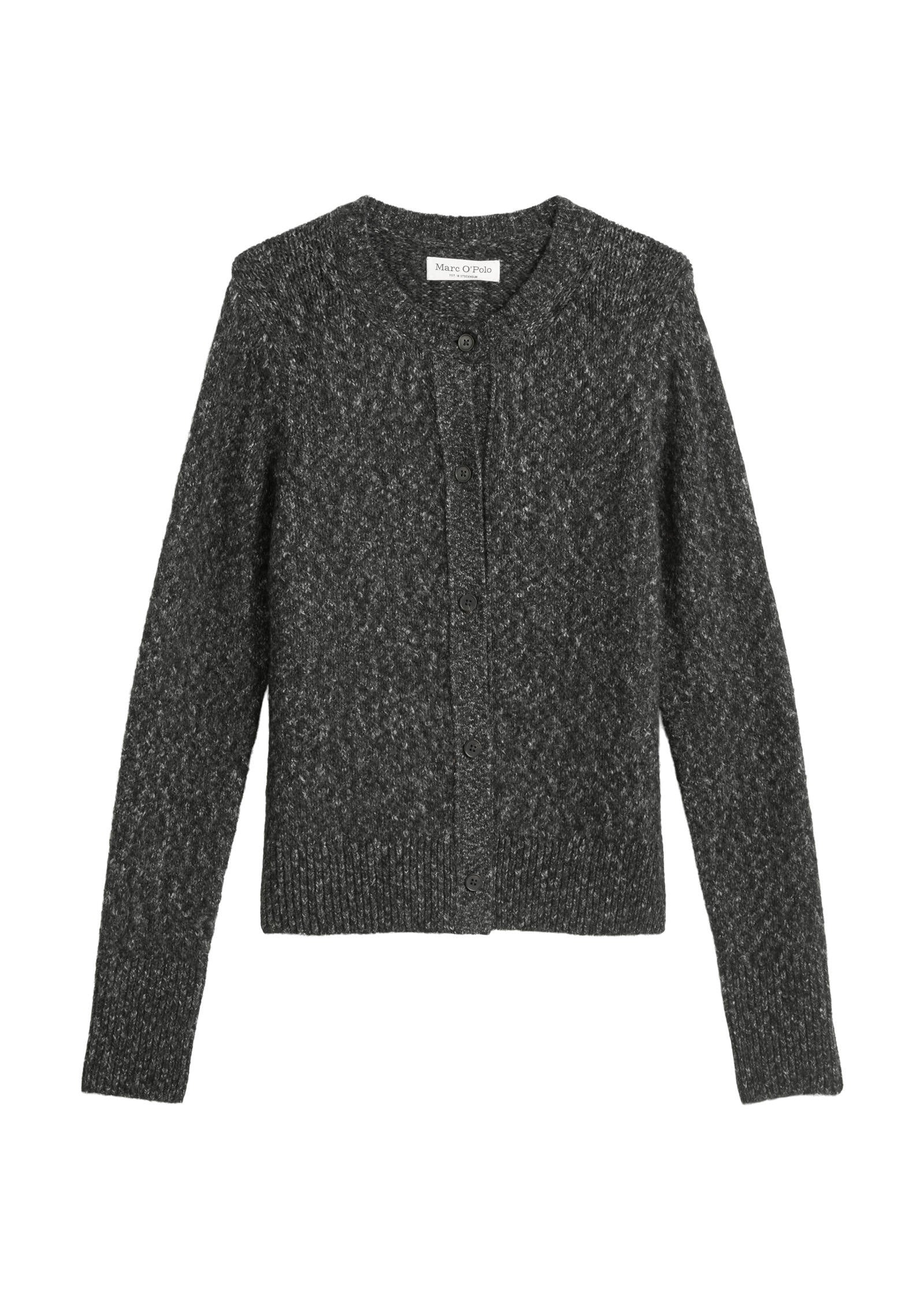 Cardigan aus Woll-Mix - 975-night grey melange - Grau