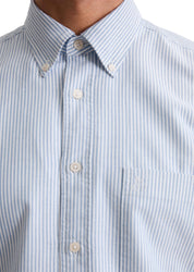 Hemd gestreift Regular Fit - H83-multi/ cool cobalt - Blau