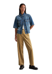 Cordhose Loose Fit aus Bio-Baumwolle - 721-pure sand - Beige