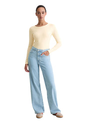 Jeans Loose Fit aus Baumwolle - 5706-Light Blue_Multi_08 - Blau