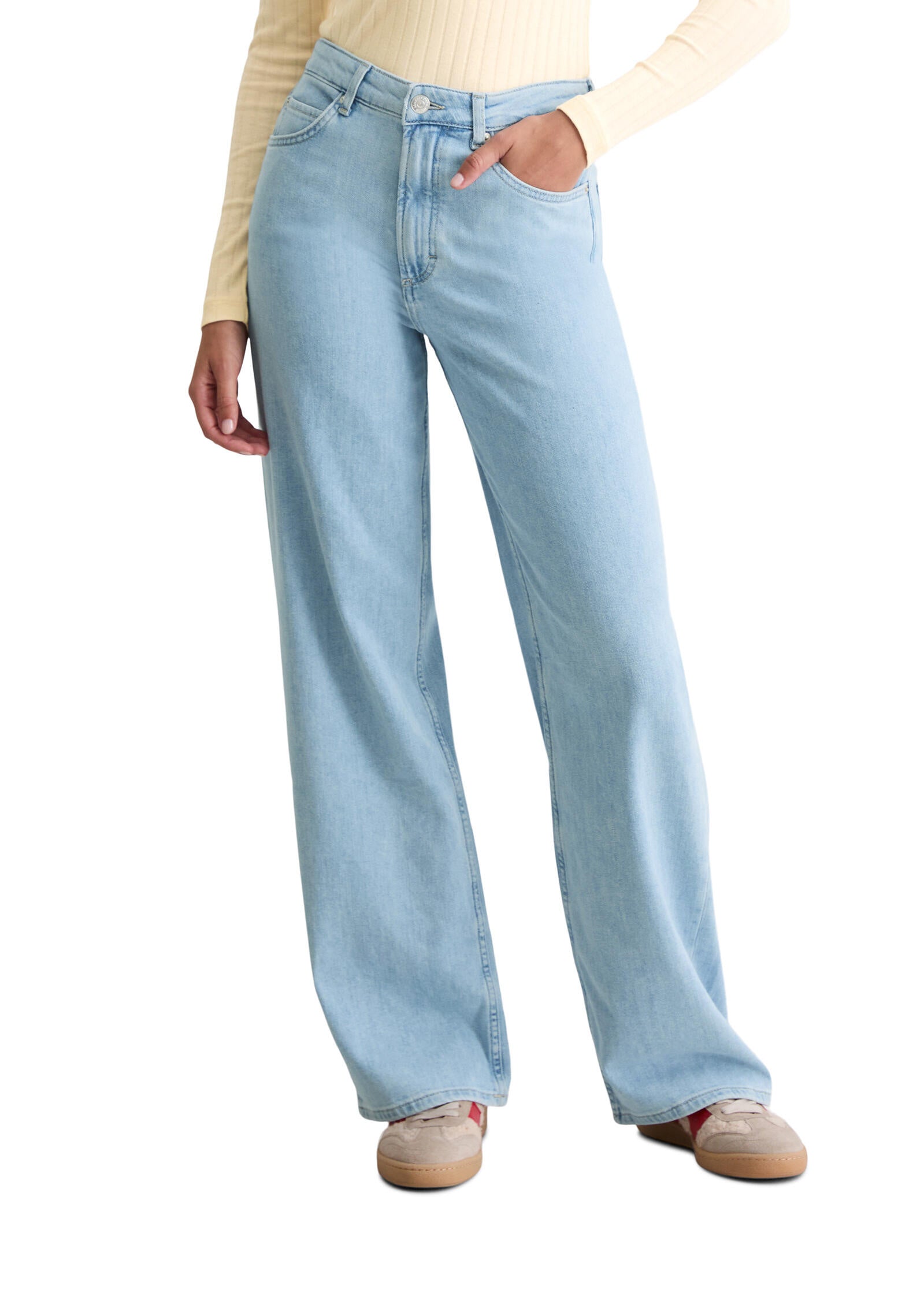 Jeans Loose Fit aus Baumwolle - 5706-Light Blue_Multi_08 - Blau