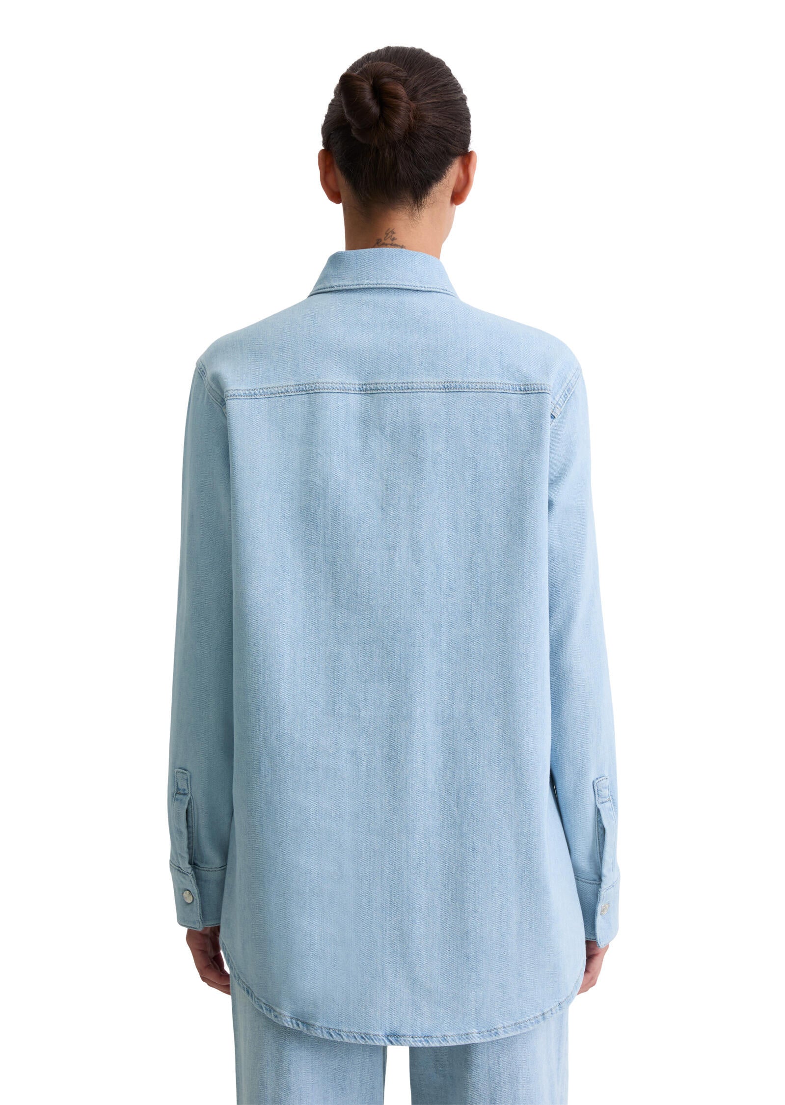 Hemd Regular Fit aus Baumwolle - 5706-Light Blue_Multi_08 - Blau