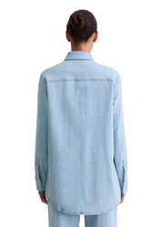 Hemd Regular Fit aus Baumwolle - 5706-Light Blue_Multi_08 - Blau