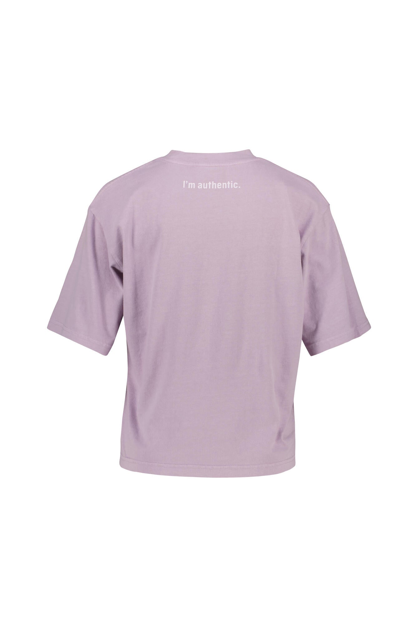 T-Shirt oversized aus Baumwolle - 6644-Dusty Lavender - Violett