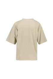 T-Shirt oversized aus Baumwolle - 0914-Linen Beige - Beige