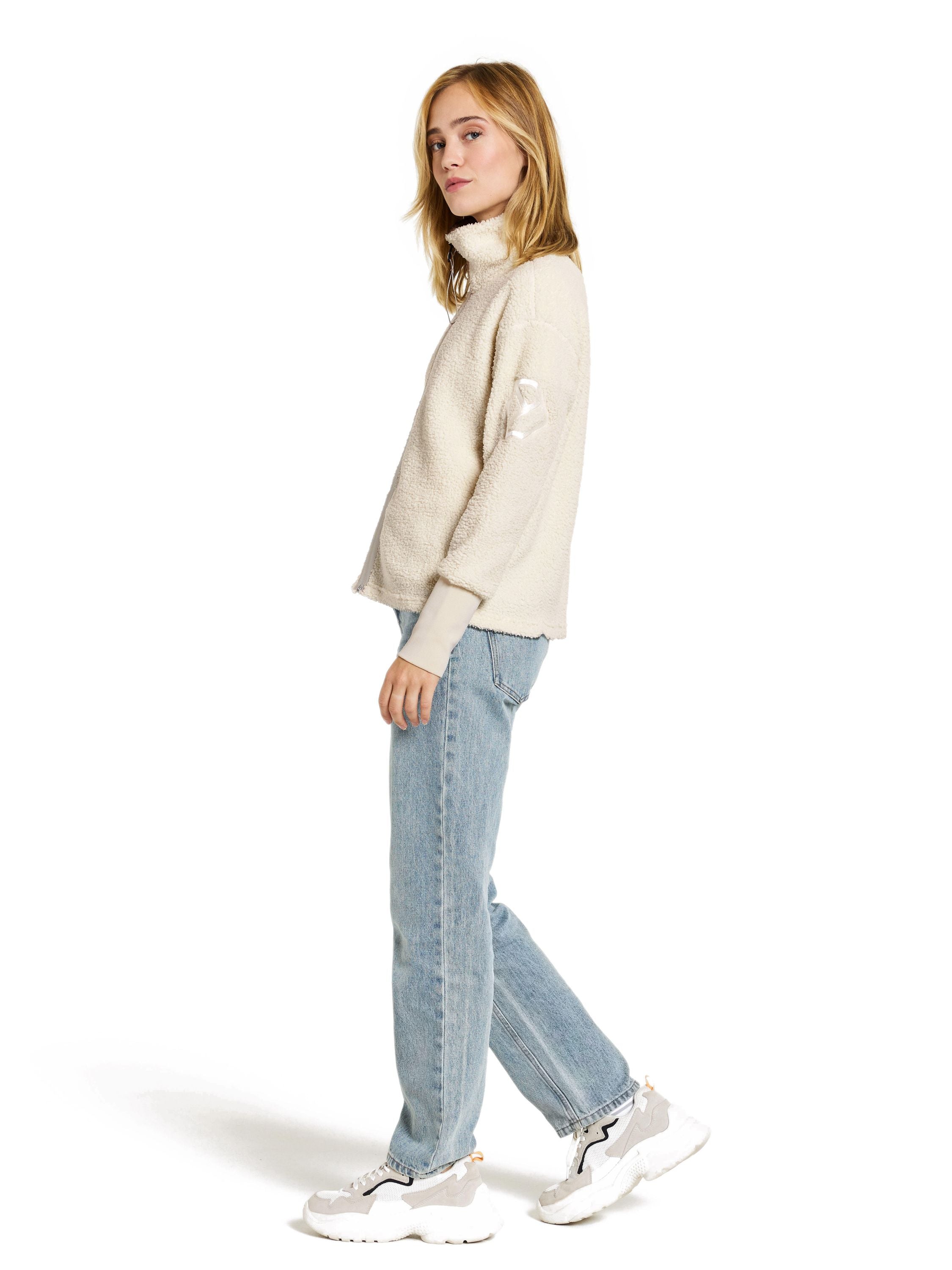 Teddy-Fleecejacke - 600-White - Creme